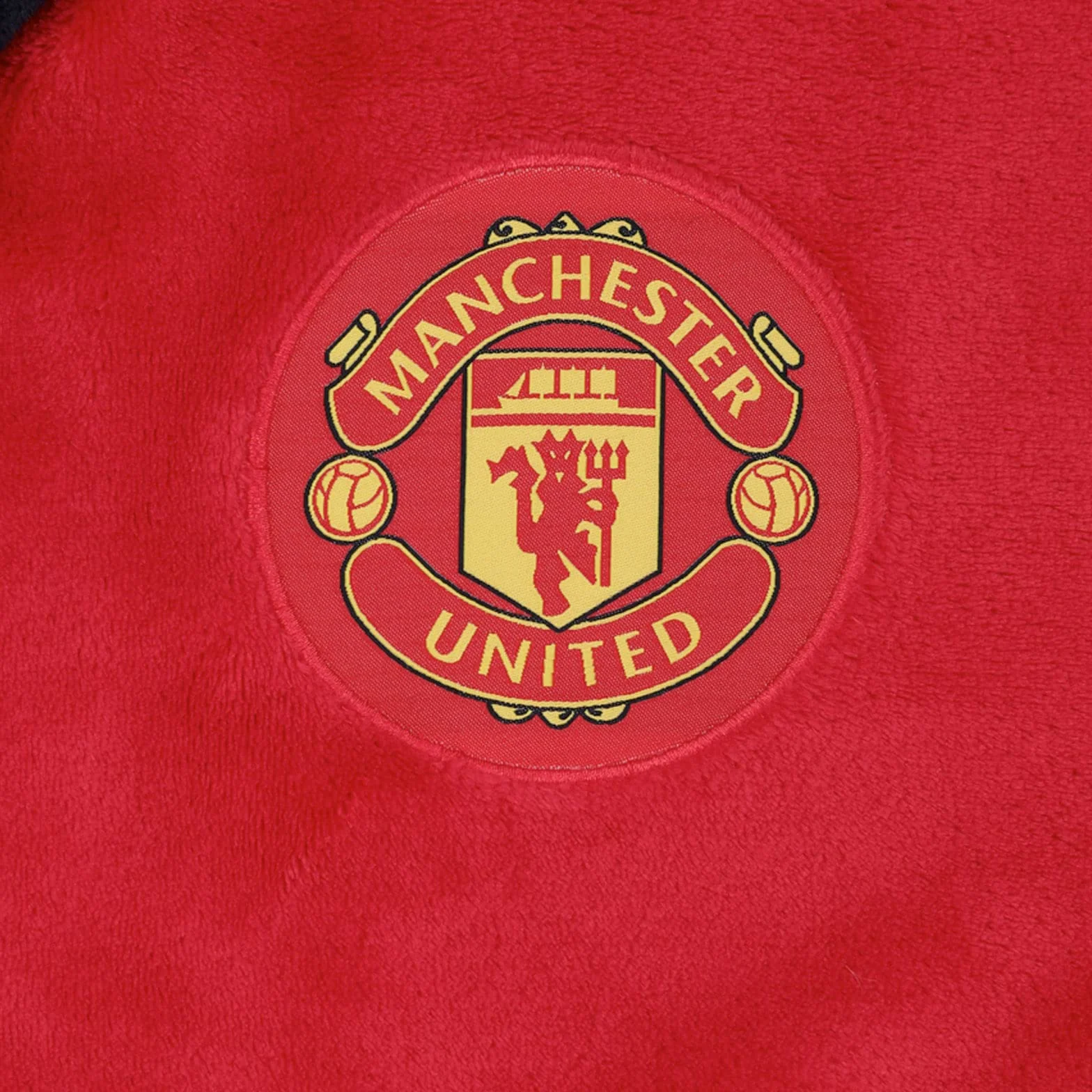Manchester United Robe de chambre à capuche polaire bébé