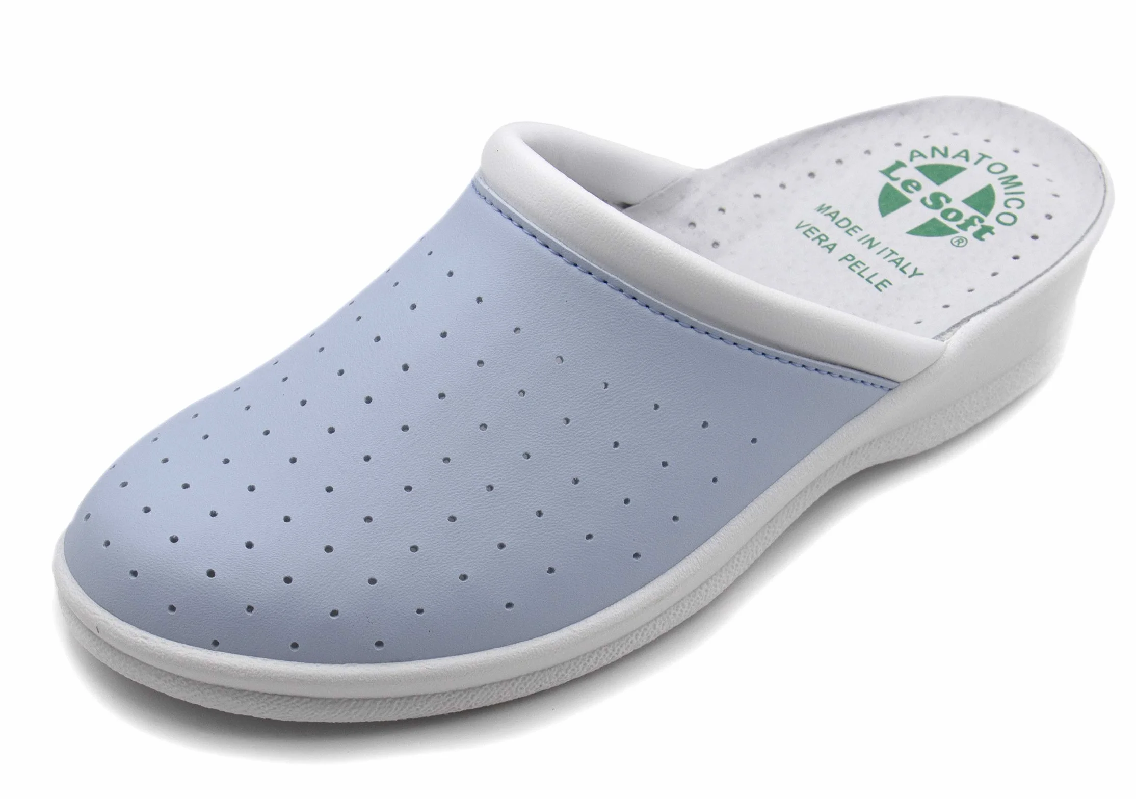 Poligono Pantoufles Sanitaires Homme et Femme, Sabots Fermés Orthopédiques Semelle Anatomique Made in Italy