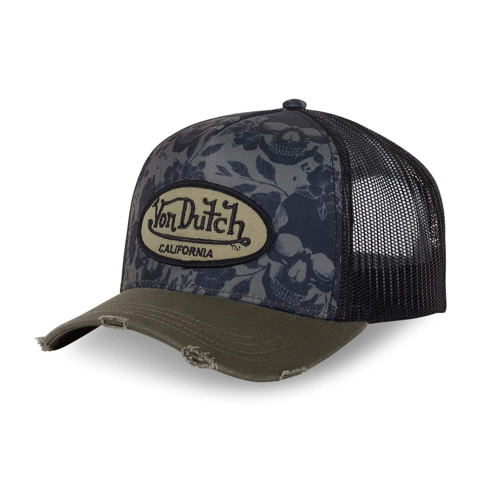 Von Dutch Casquette Ajustable Homme Femme Trucker Print