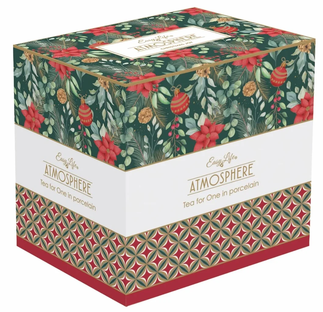 Easy Life COFFRET EGOISTE 35CL+35CL EN PORCELAINE FINE CHRISTMAS JOY