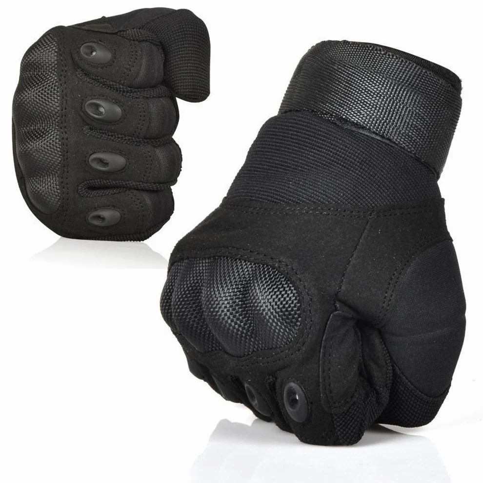 Gants Tactiques Plein-Doigt Hommes Mi-Saison Sport de Plein Air Combat Moto Airsoft Chasse