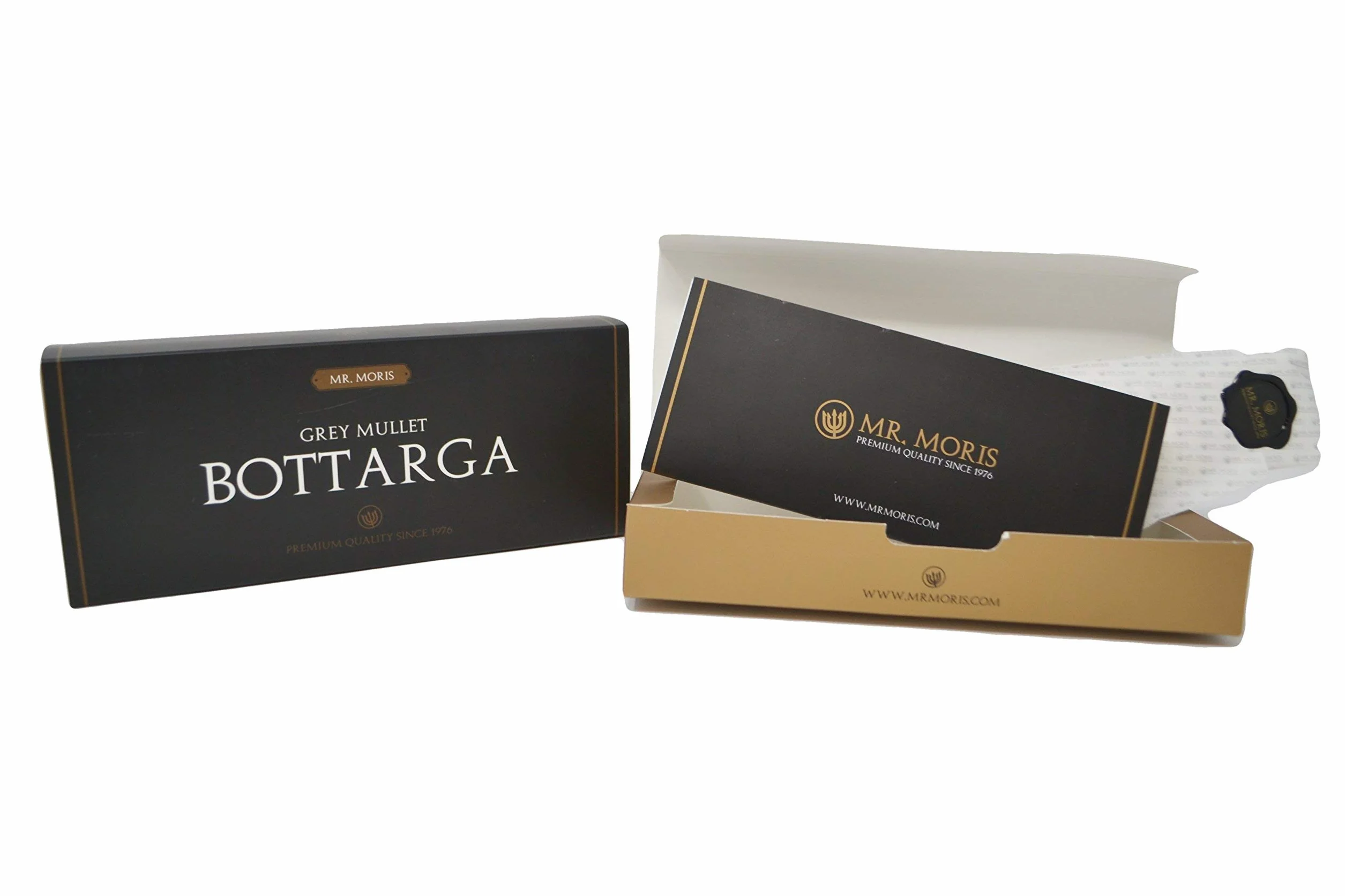 Mr Moris Boutargue de Mullet Qualitè Premium Kosher Poutargue Bottarga (Medium - 120Gr ca)