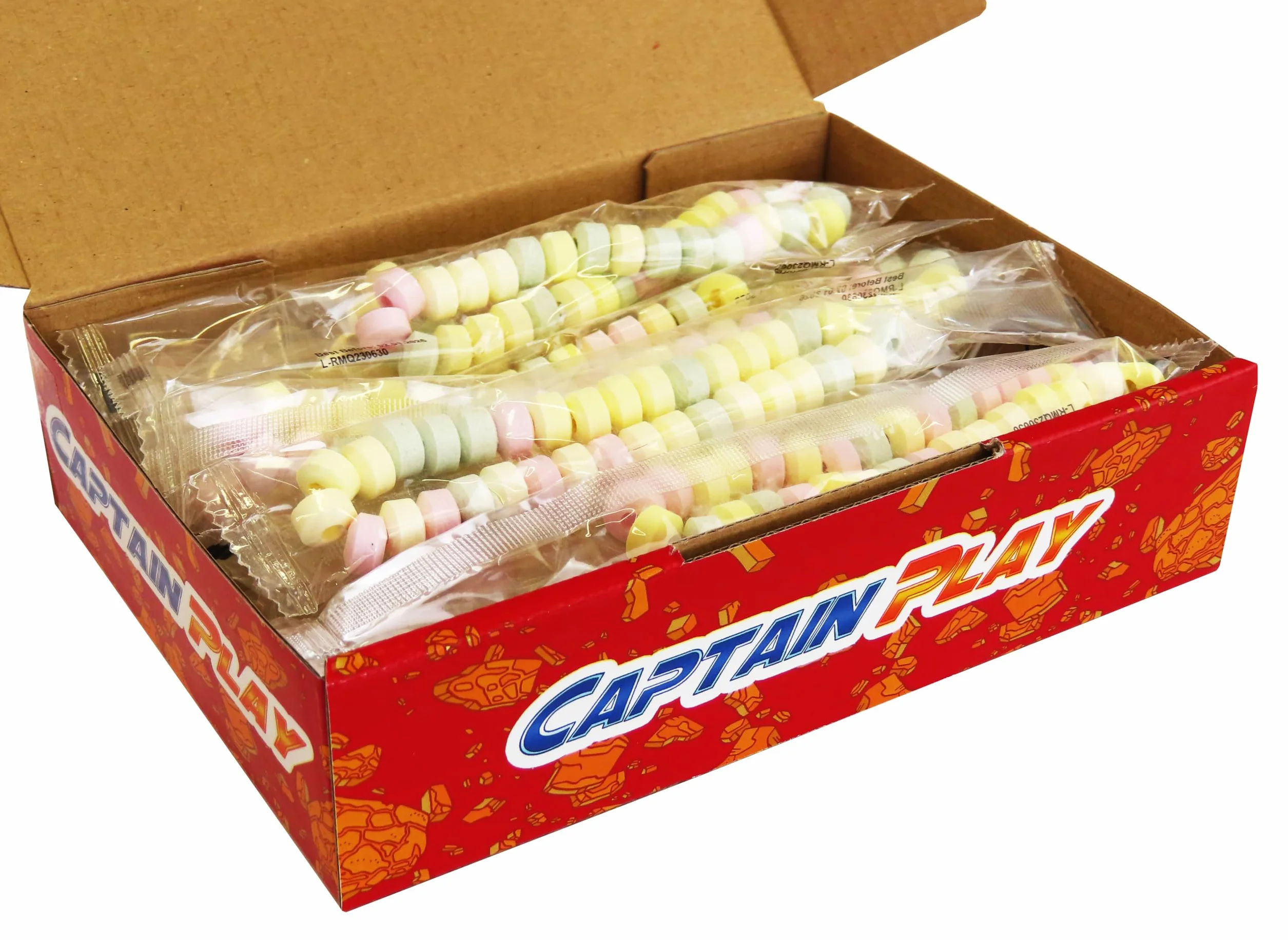 CAPTAIN PLAY Candy Box avec 16 Colliers Sucrés Dextrose