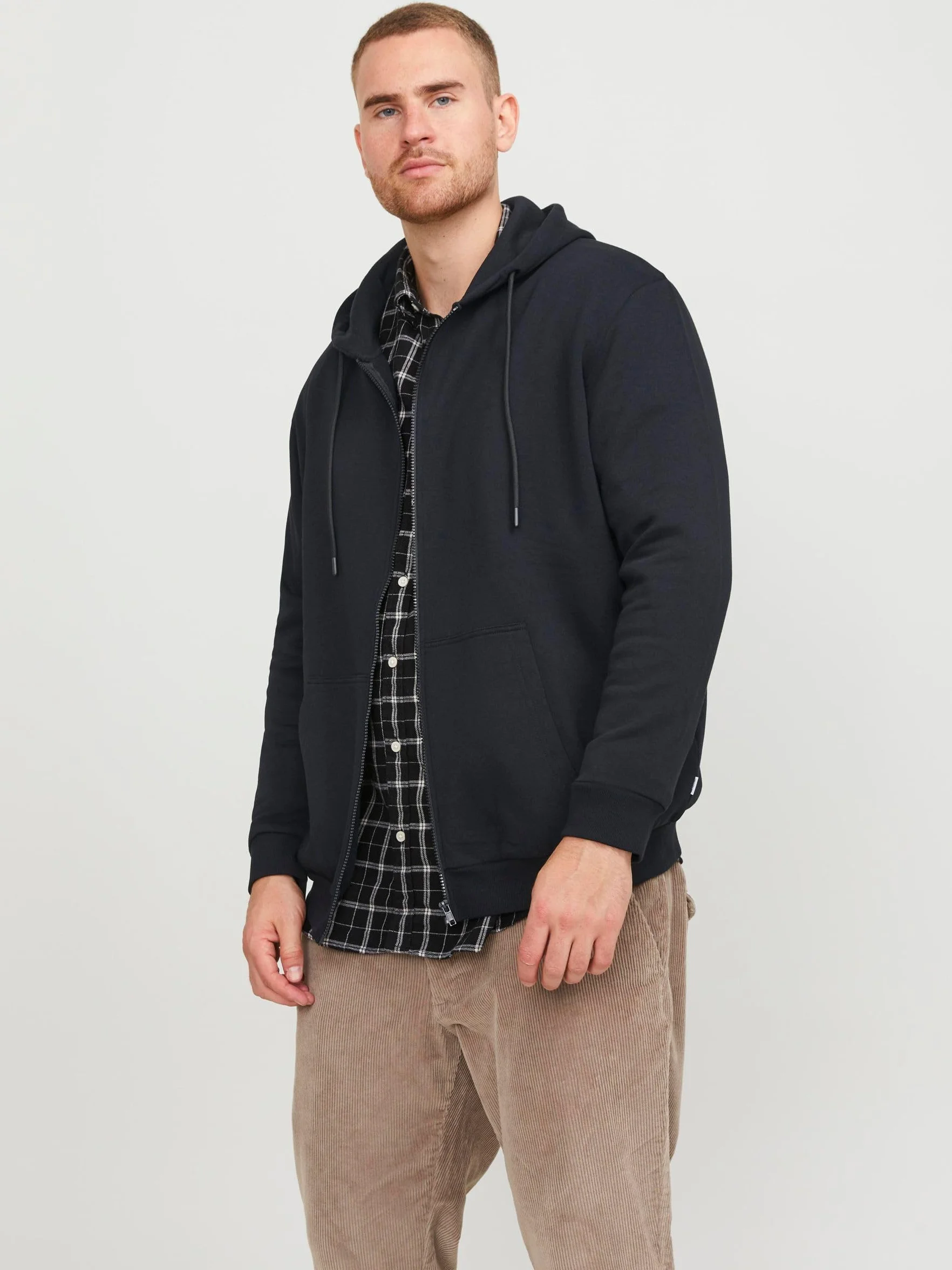 JACK & JONES Męska Kapuzenjacke Einfarbig