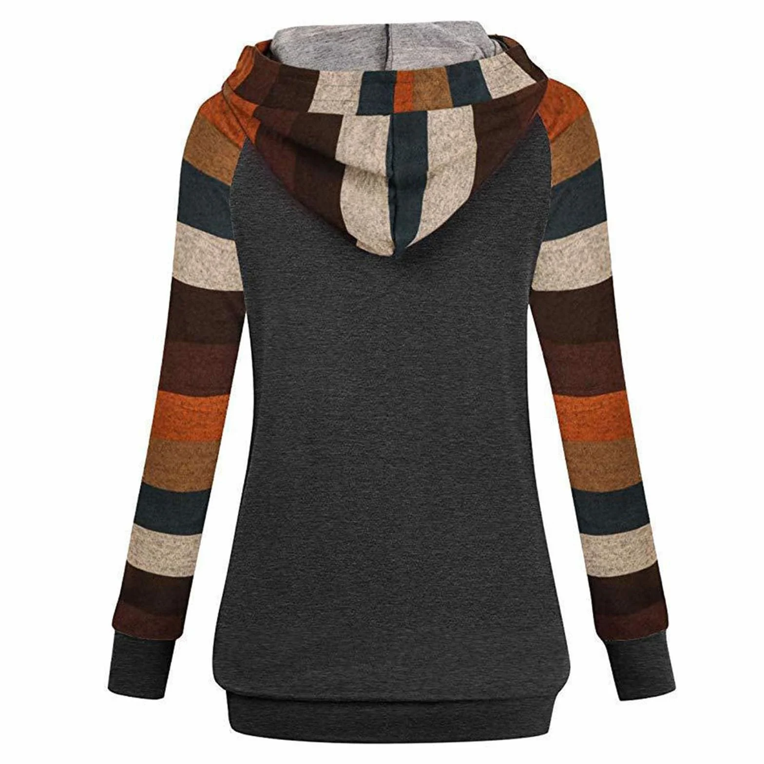 Pull à capuche d'allaitement pour femme - Manches longues - Mode maternité