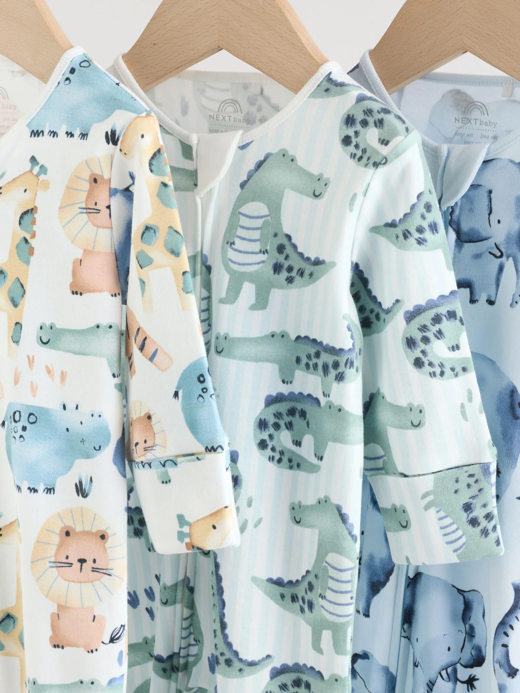 NEXT Bébé garçon Dors-Bien à Zip Double Sens Lot de 3