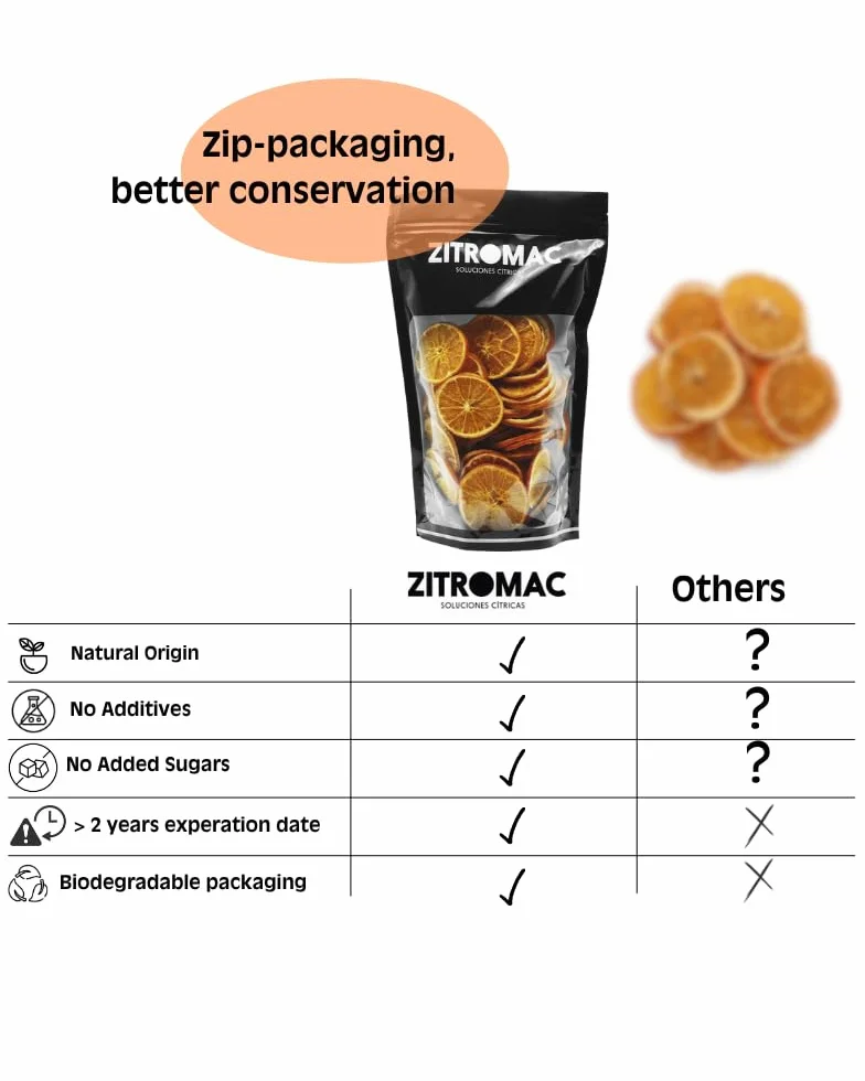200gr Tranches d'Oranges Séchées sans Sucres Sjoutés, sans Additifs pour Cocktail, Décoration, Confiserie, Noël, Boissons - Fruits Séchés, Rondelle d’ Orange déshydratée Naturelle Qualité Premium
