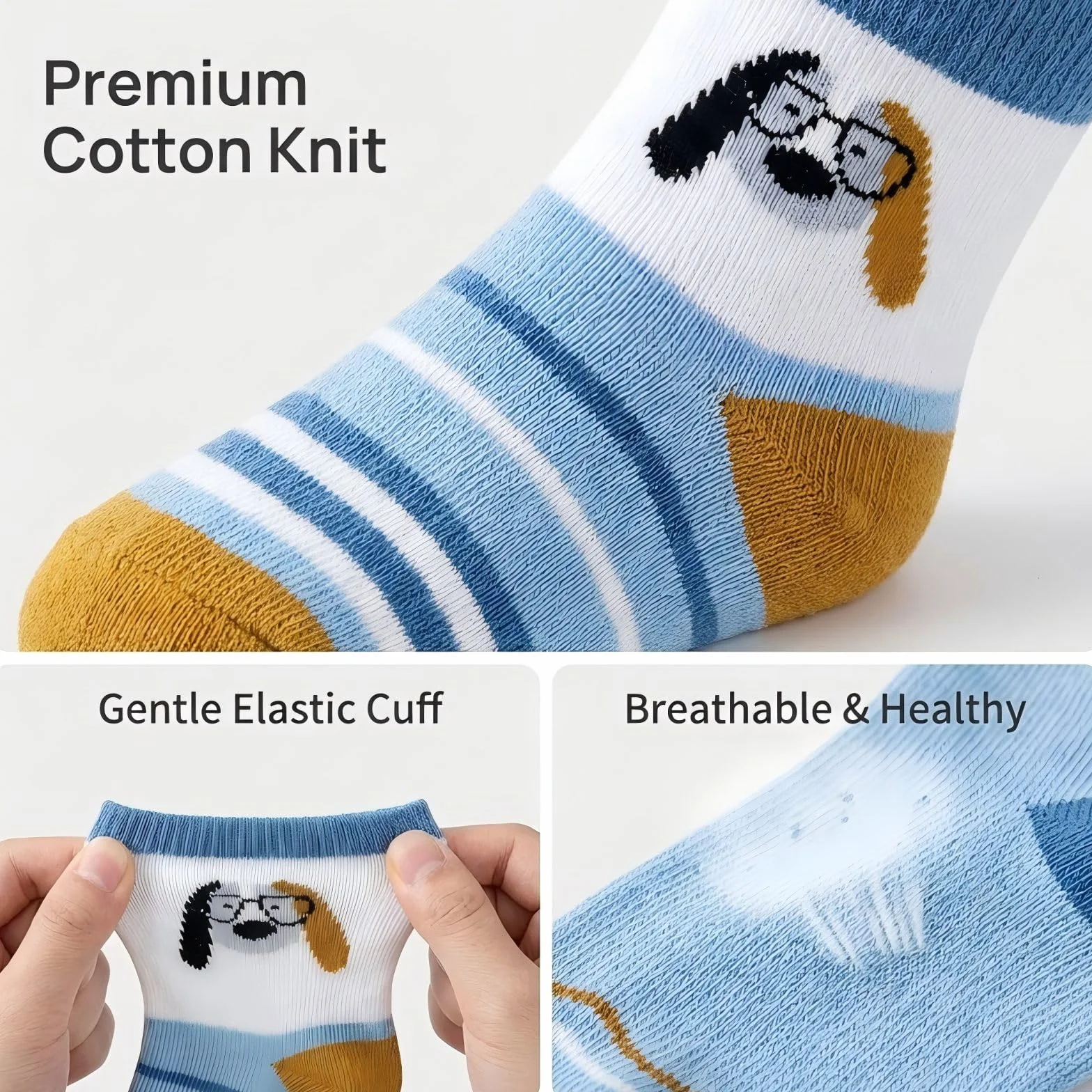 Chaussettes Bébé Coton 10 Paires Enfant Garçons Filles Dessin Animé Printemps Automne Hiver