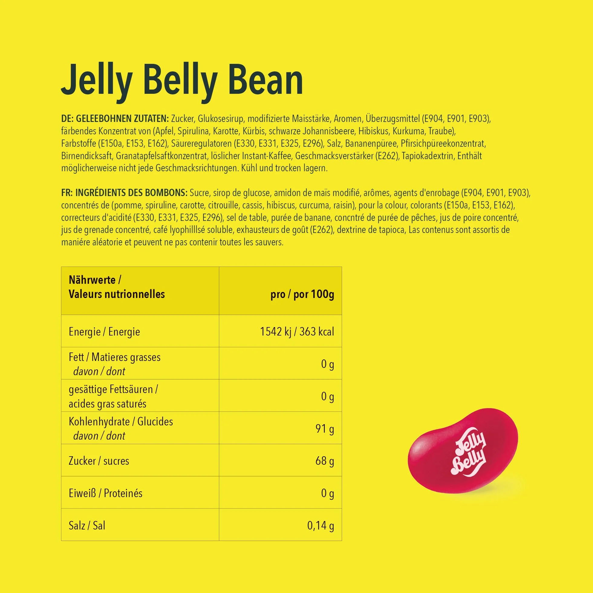 Jelly Belly Bean Boozled 100g Roue – Bonbon Americain Défi Goûts Bizarres Jelly Beans Challenge Jeu Amusant Extrême