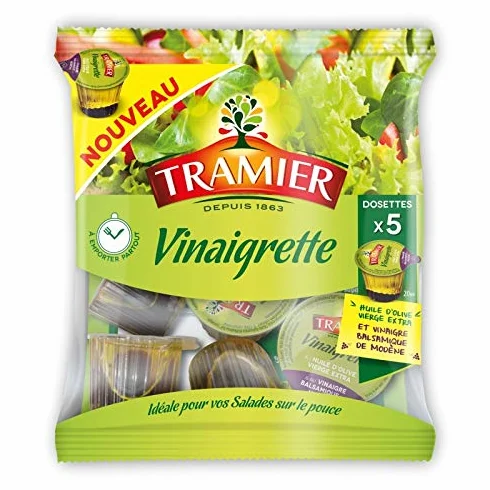 TRAMIER | Tramier Dosettes De Vinaigrette 20Ml X5 | Lot De (3) | livraison offerte