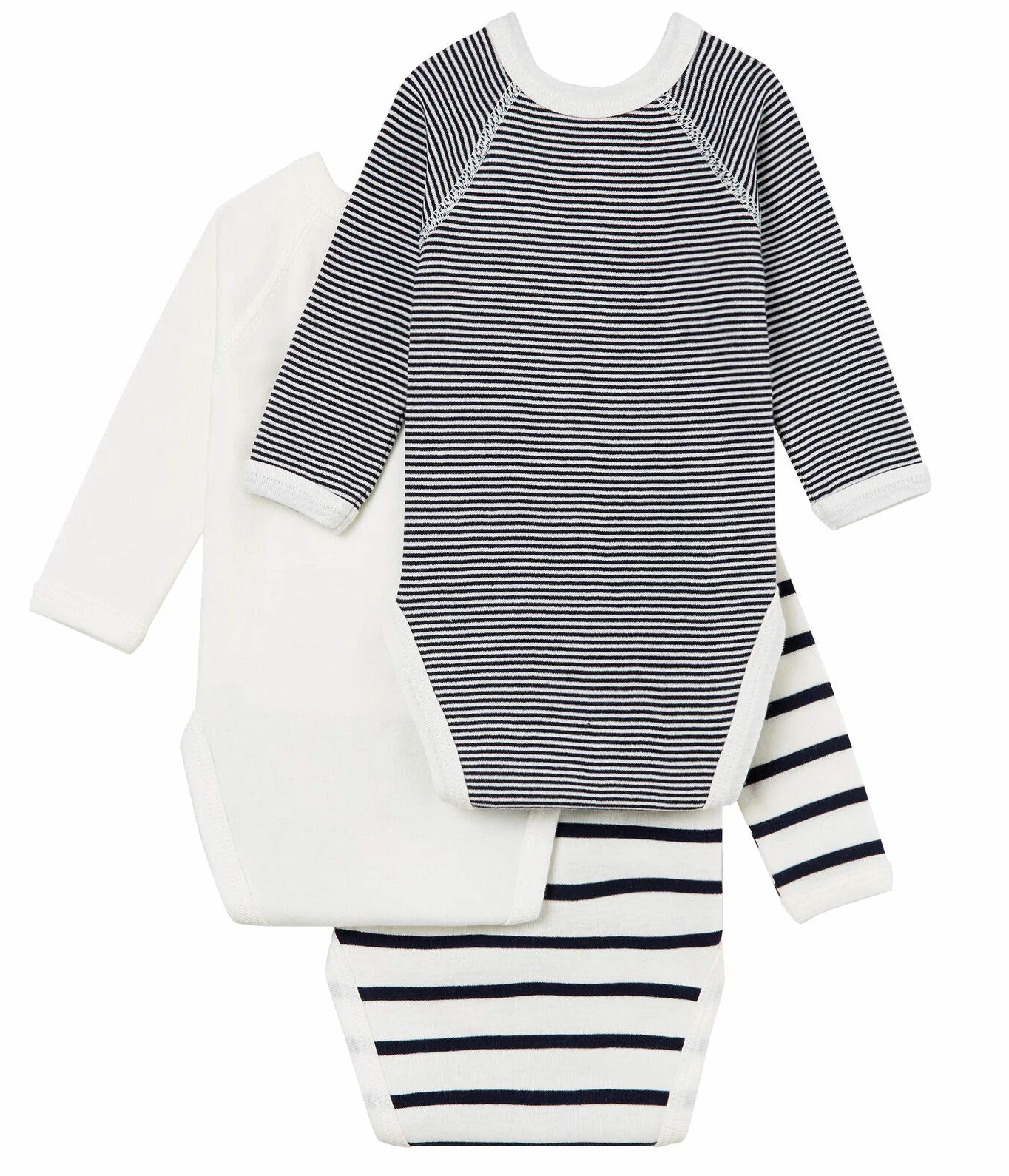 Petit Bateau Body Mixte bébé lot de 3
