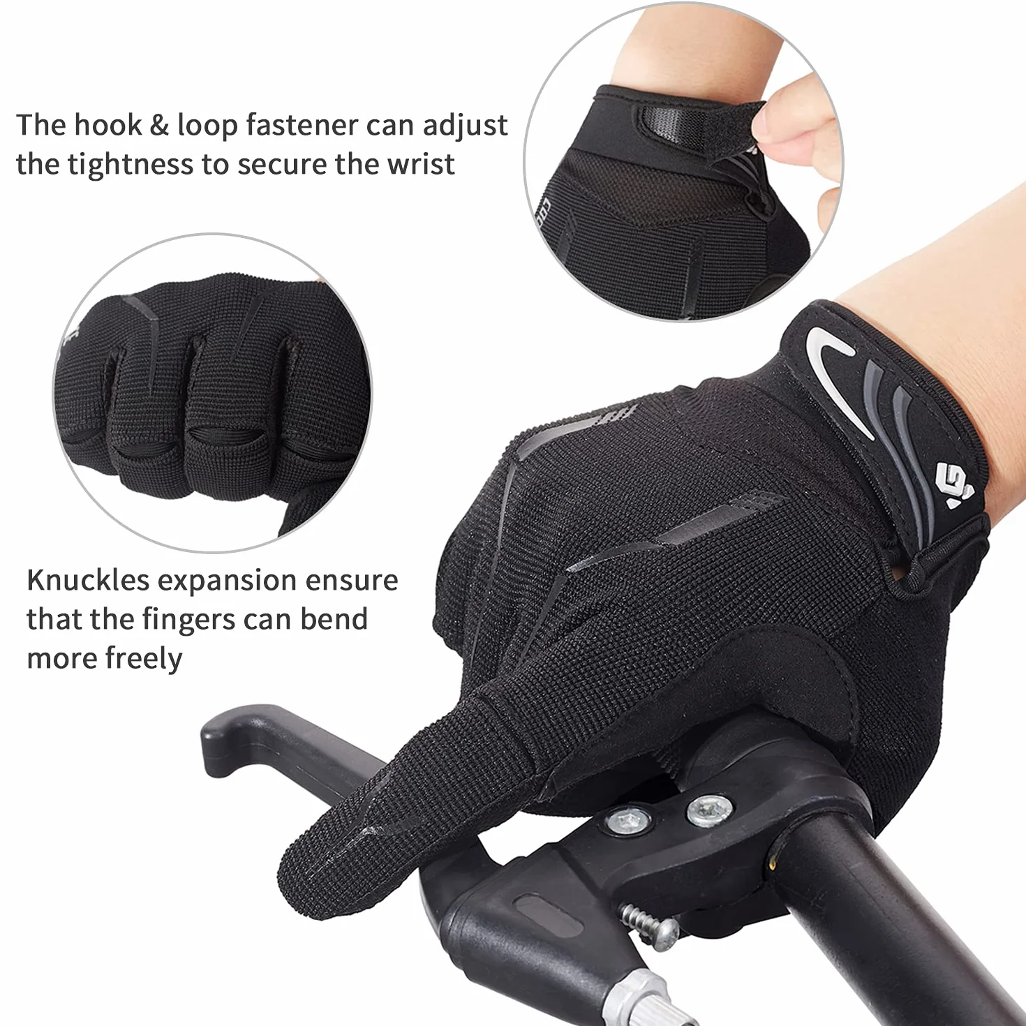Gants VTT Antidérapant Anti-Choc Respirant Homme Femme