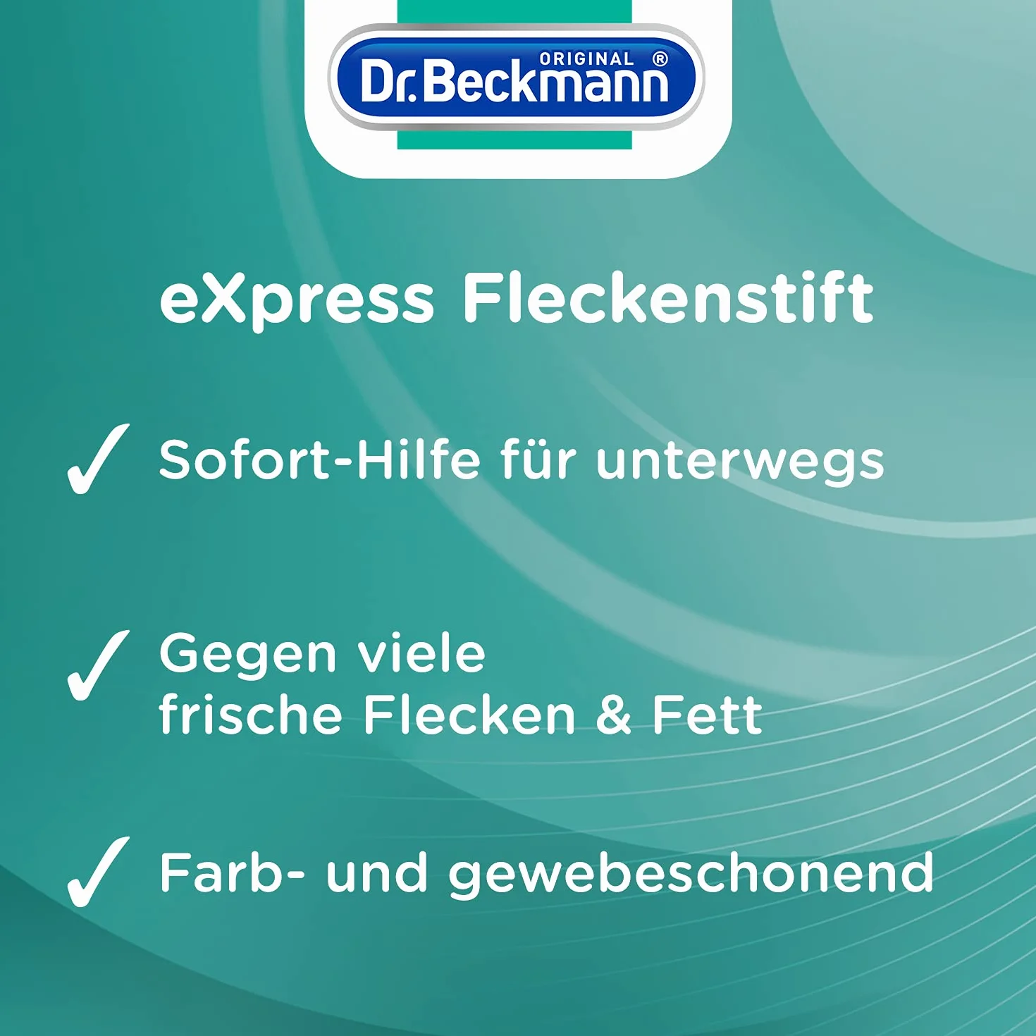 Dr. Beckmann Express Marqueur Anti-Taches | Détachant Efficace pour les Taches de Voyage | Solution Rapide et Facile | 6 x 10 ml