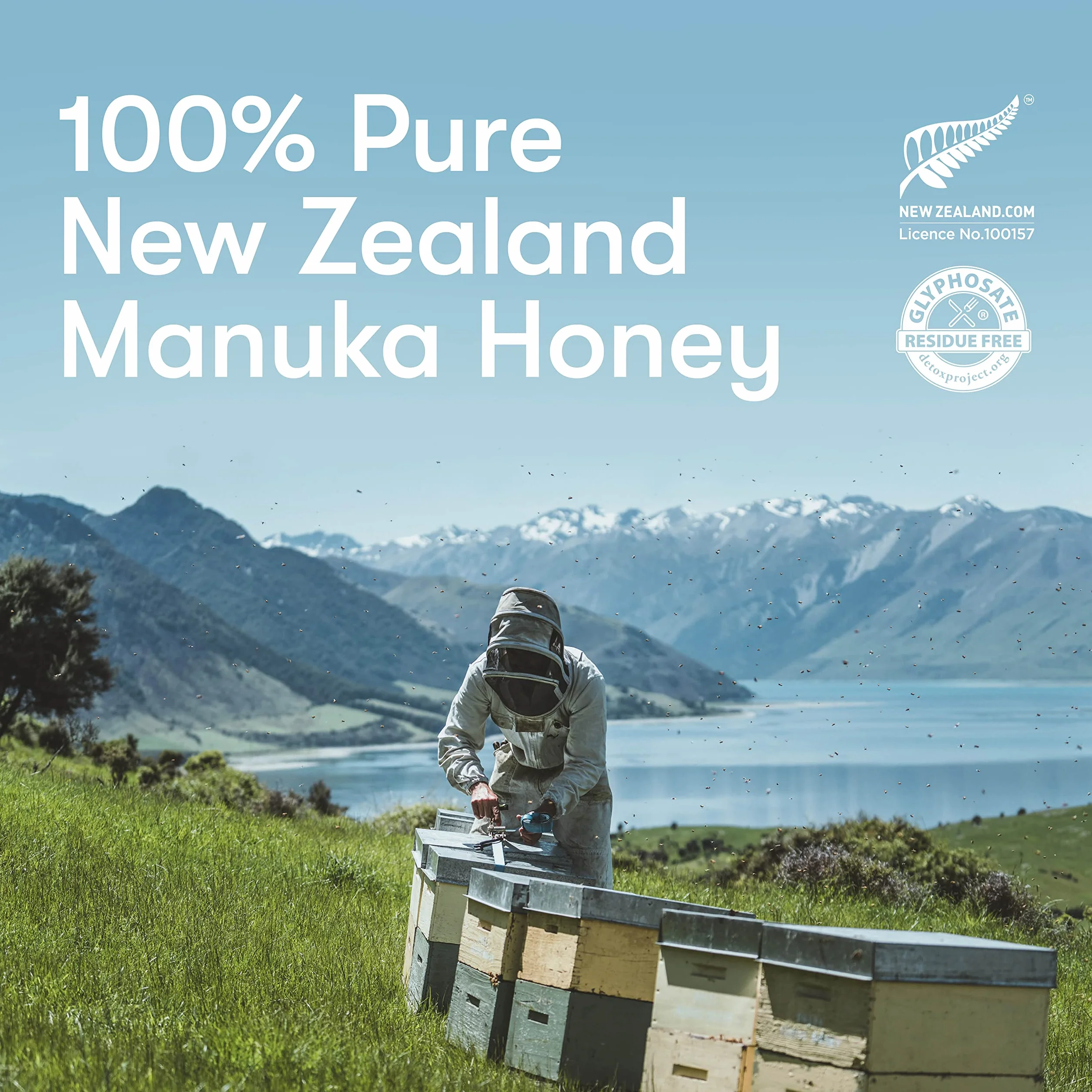 Miel de Manuka MGO 514+ / UMF 15+ de New Zealand Honey Co. | Actif et brut | Fabriqué en Nouvelle-Zélande | 250g