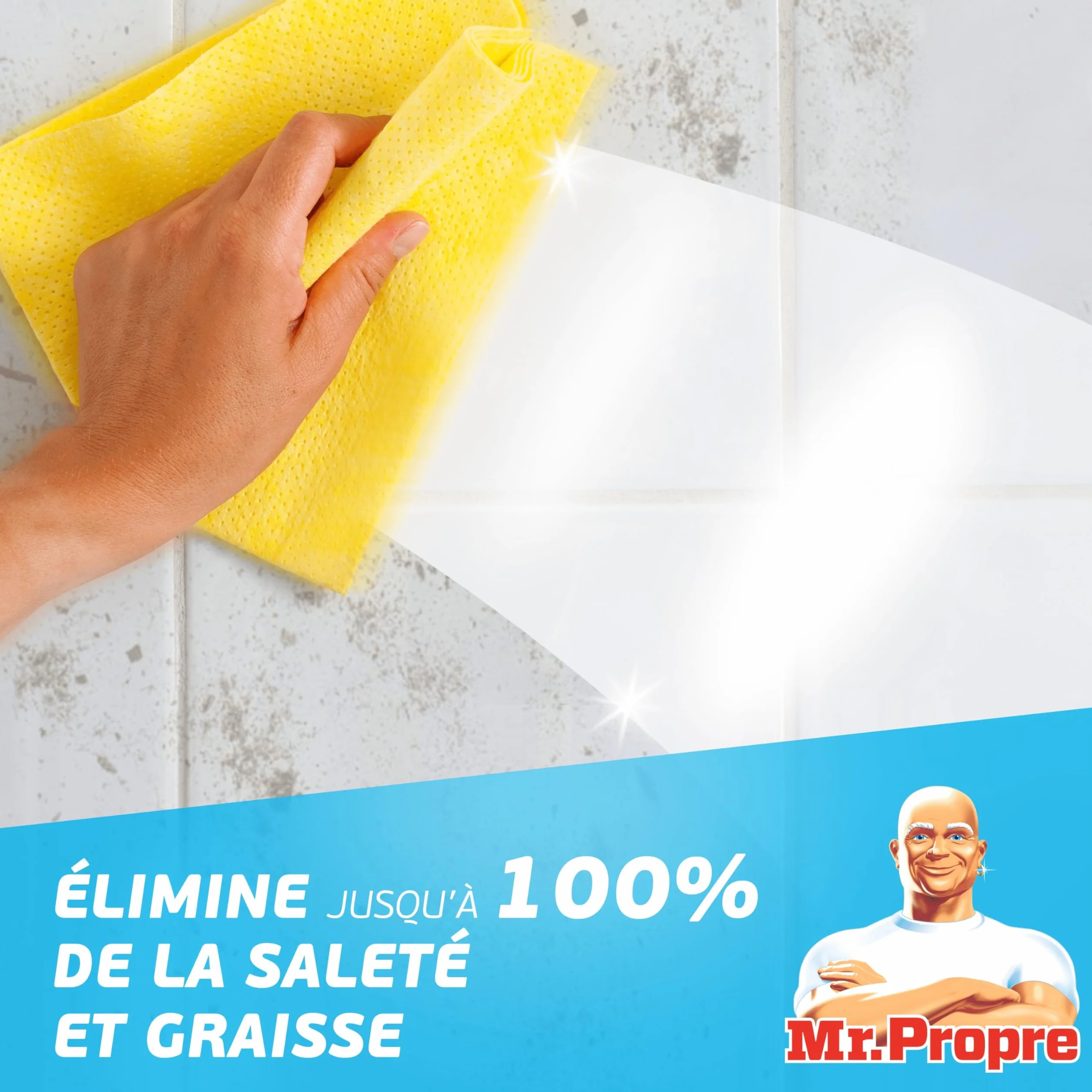Mr. Propre Spray Nettoyant Multi-Usages Eucalyptus Bicarbonate 800ml x10 | Parfum Eucalyptus avec du Bicarbonate de Soude, Élimine Jusqu’à 99.99% De La Saleté Et La Graisse Brûlée, Sans Résidus