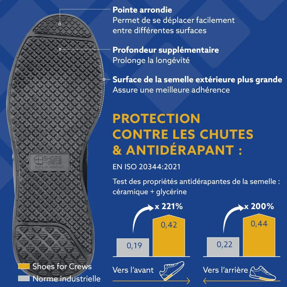 Shoes for Crews Liberty Chaussures de Travail antidérapantes imperméables pour Femmes