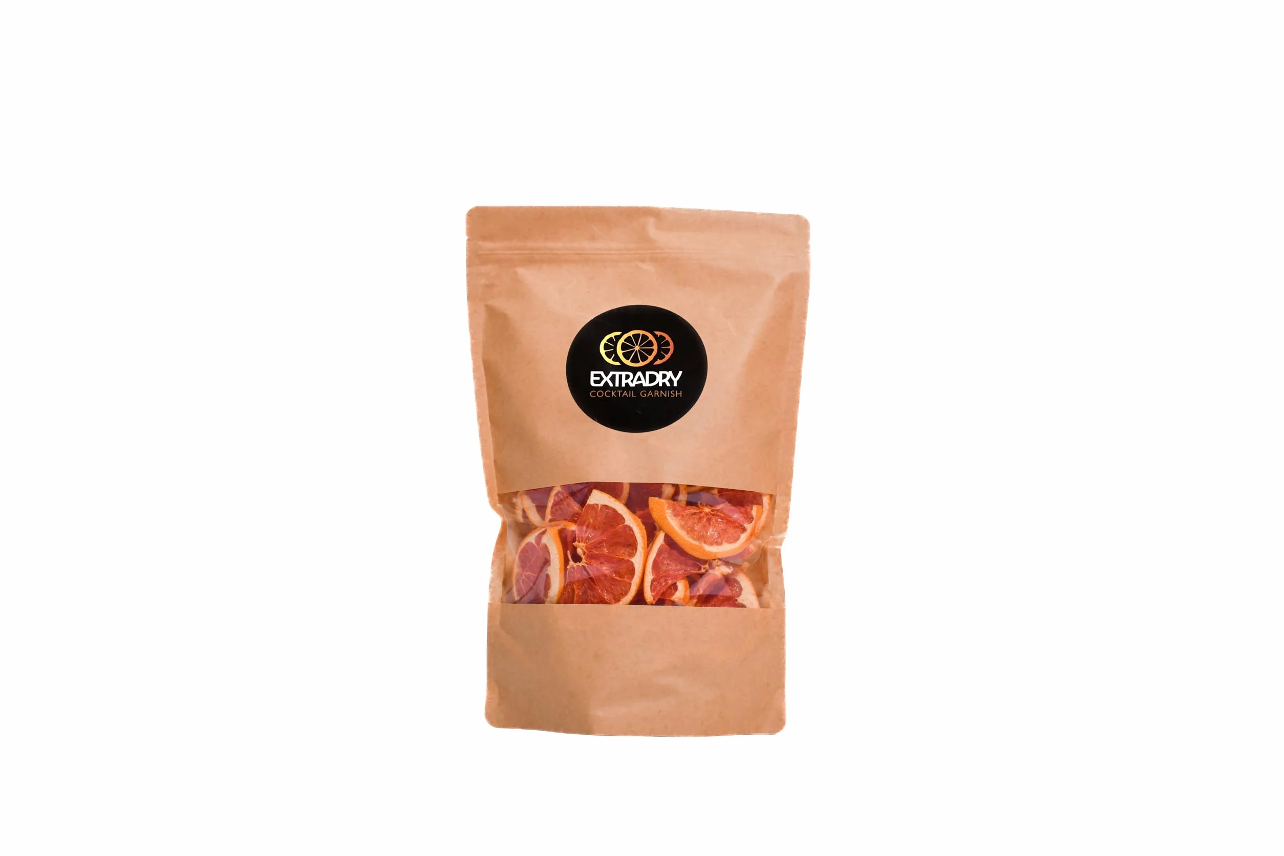 Extra Dry Pamplemousse Séchés Pour Cocktail | 80 Pièces environs de Pamplemousse Déshydratés | Grand sachet 188 g 1/2 Rondelles De Pamplemousse Séchés | 100% Naturel | Fruits Séchés Sans Sucre Ajouté