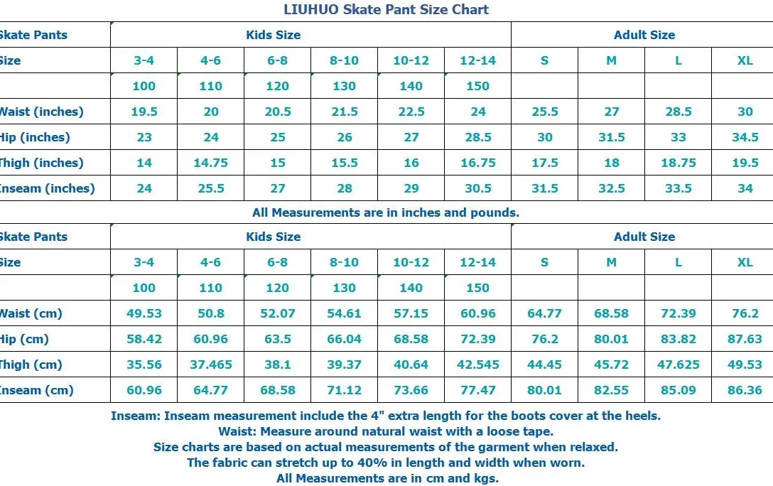 LIUHUO Pantalon de Patinage Artistique Filles Chaud Polaire Stretch Leggings