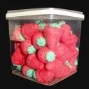 Fraise géante X 50 guimauve en tupper 1 kg