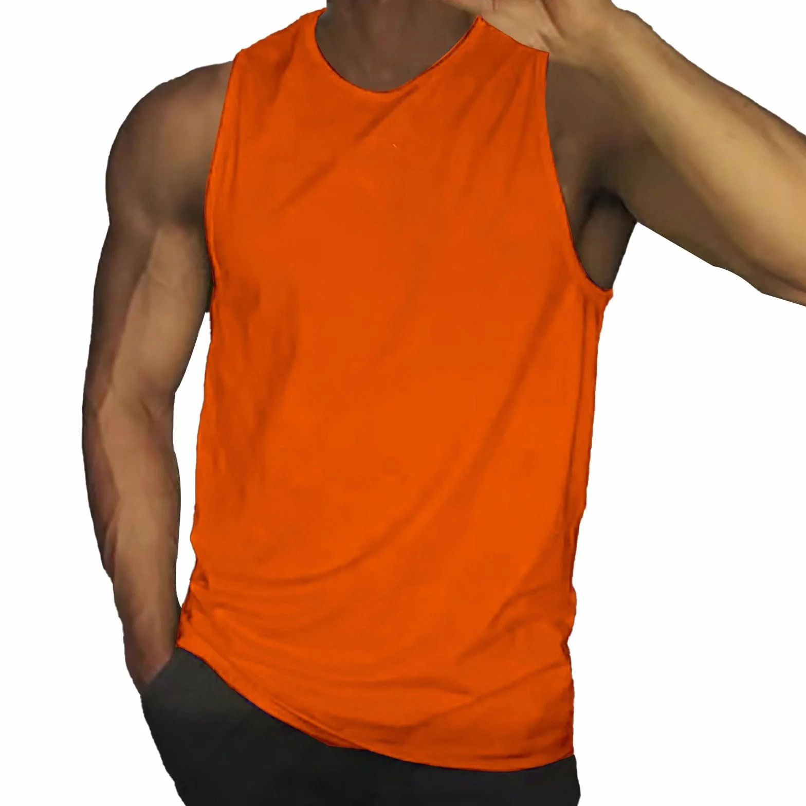 Débardeur sans manches pour homme séchage rapide fitness entraînement coupe ample respirant bodybuilding