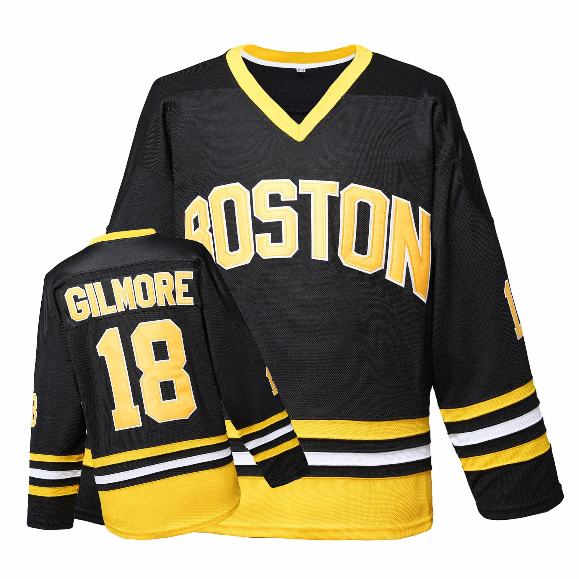 TRIVINKIN Happy Gilmore 18 Adam Sandler 1996 Maillot de hockey sur glace Noir