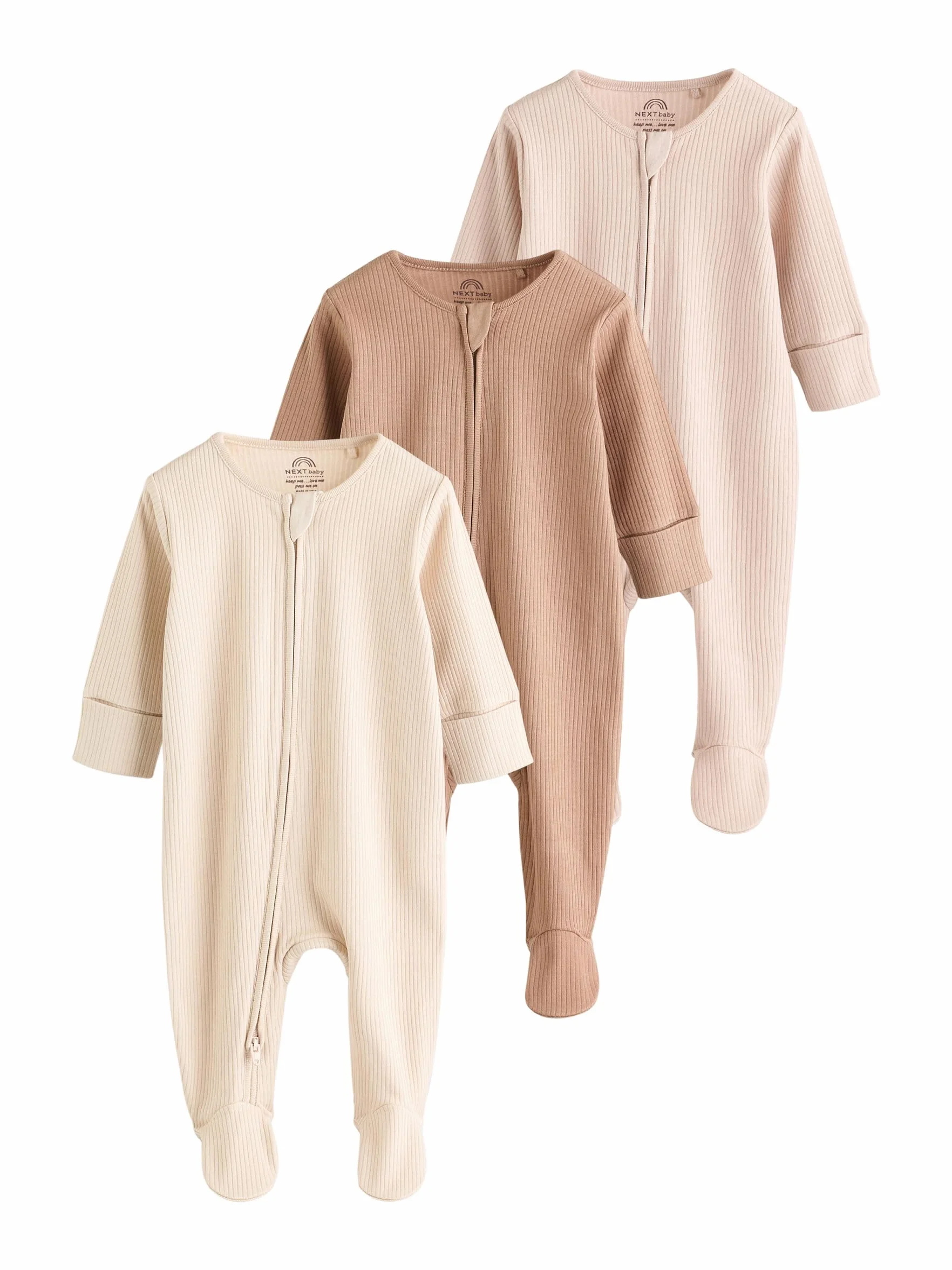 NEXT Bébé Dors-Bien Zip Double Sens, Lot de 3