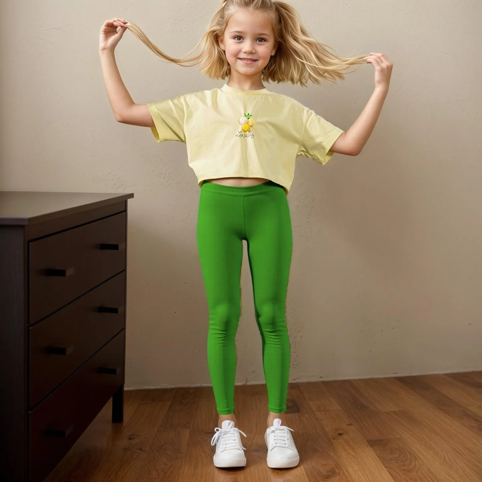 Wildarms Leggings pour filles - Pantalon de danse scintillant pour yoga, entraînement