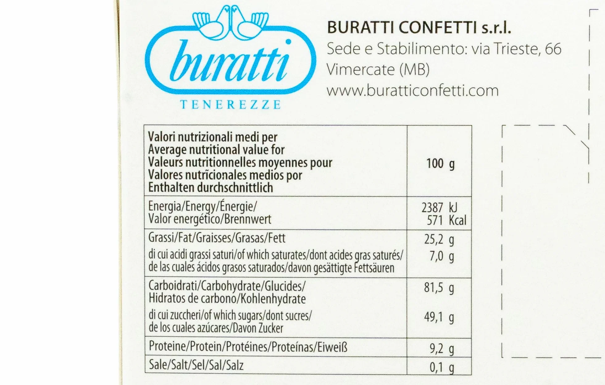 Buratti Confetti Dragées Cœur Coco Tendresses Coco 1 Kg