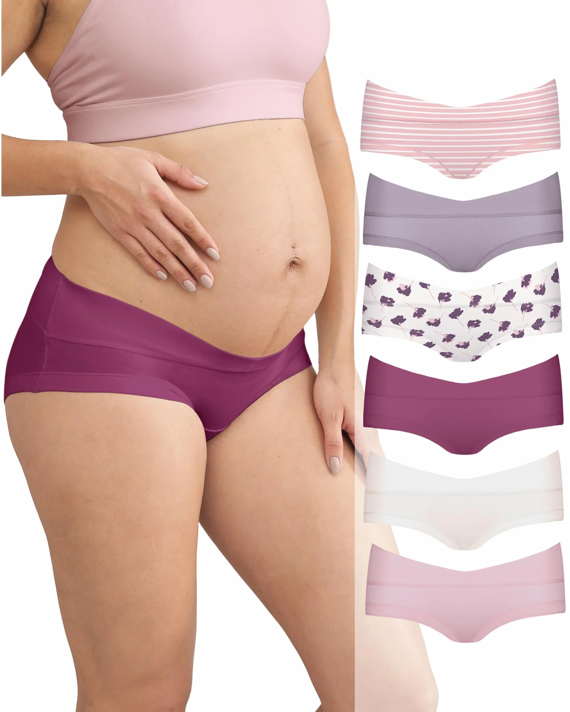 Culotte de Grossesse Post-Partum Shorty Nid en Coton