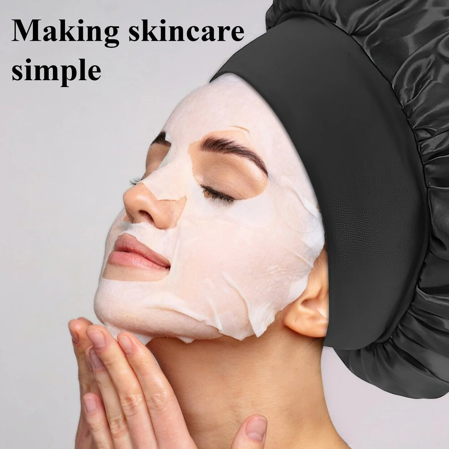 Bonnet Satin Cheveux Nuit Élastiqués Protection Cheveux Sommeil Doux Soie