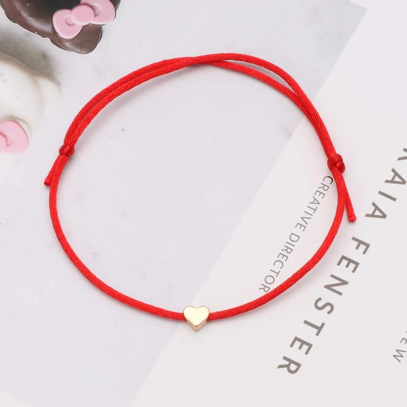 Bracelets d'Amitié en Forme de Cœur, Tressés à la Main Réglables, Cadeau pour Femmes et Couples