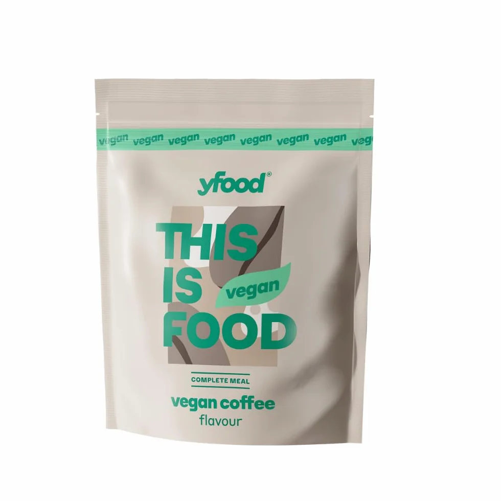 yfood Café végétalien, poudre de repas à boire, 12 repas de 400 kcal