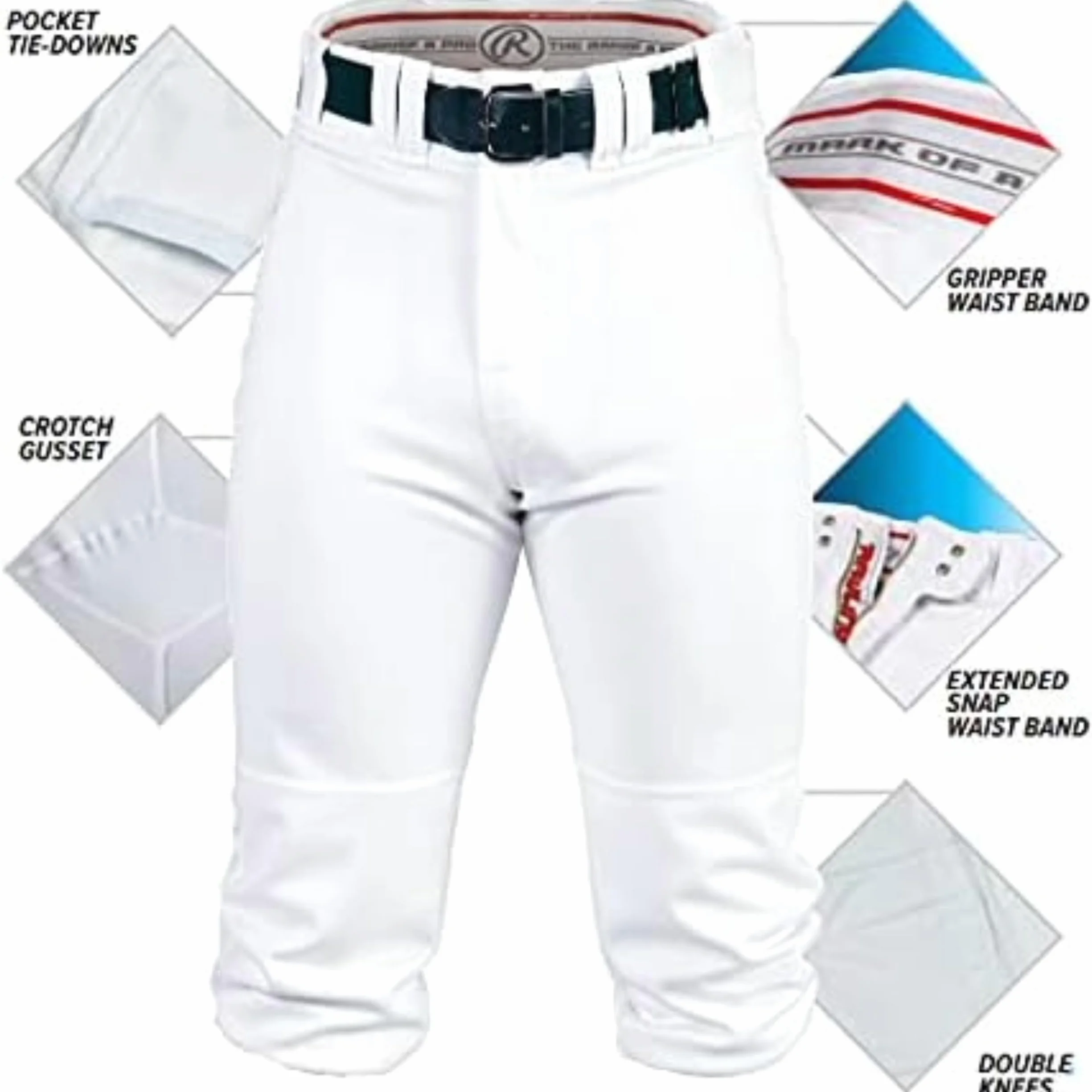 Rawlings Pro 150 Series Pantalon de Baseball à Coupe Culotte Adultes