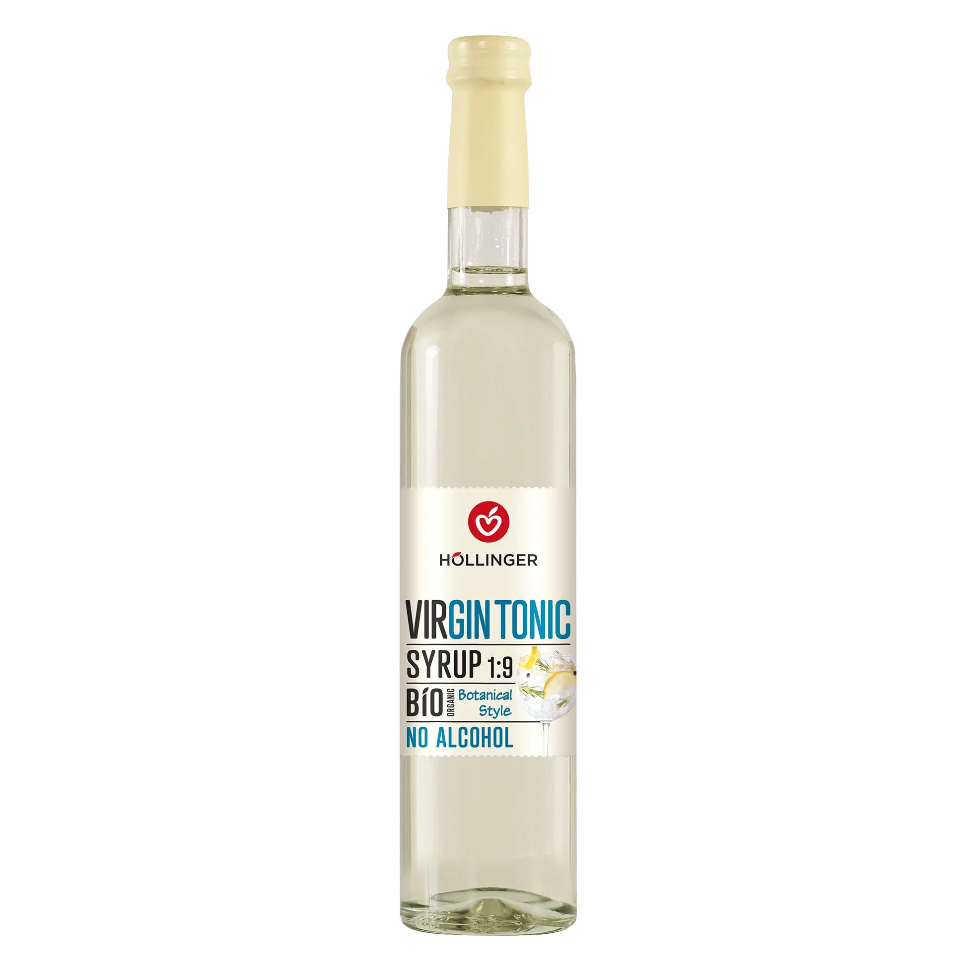 Höllinger sirop à cocktail bio Virgin Tonic - Vegan, bouteille en verre 3x500ml - cocktail sans alcool