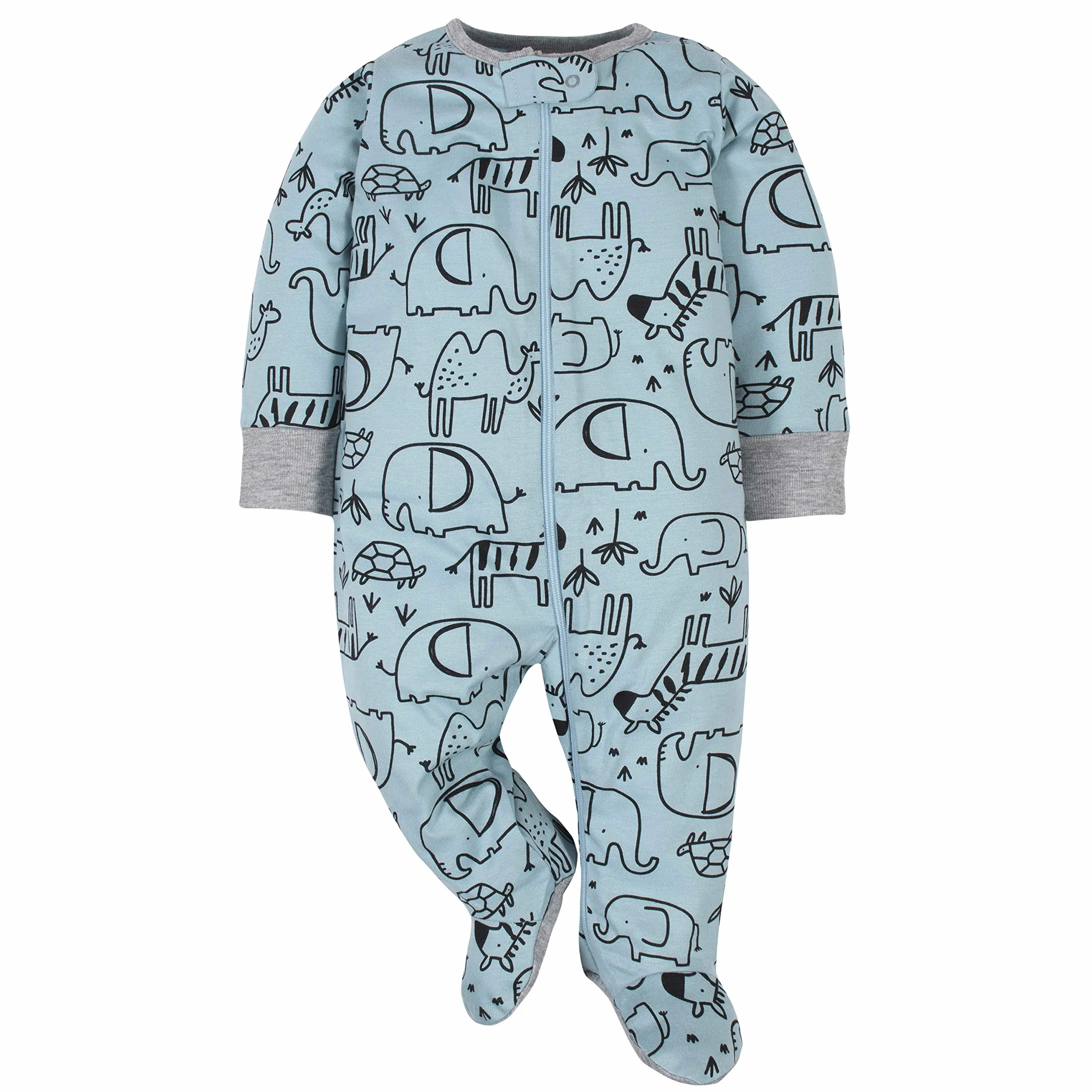 Gerber Lot de 4 grenouillères bébé garçon motif jungle