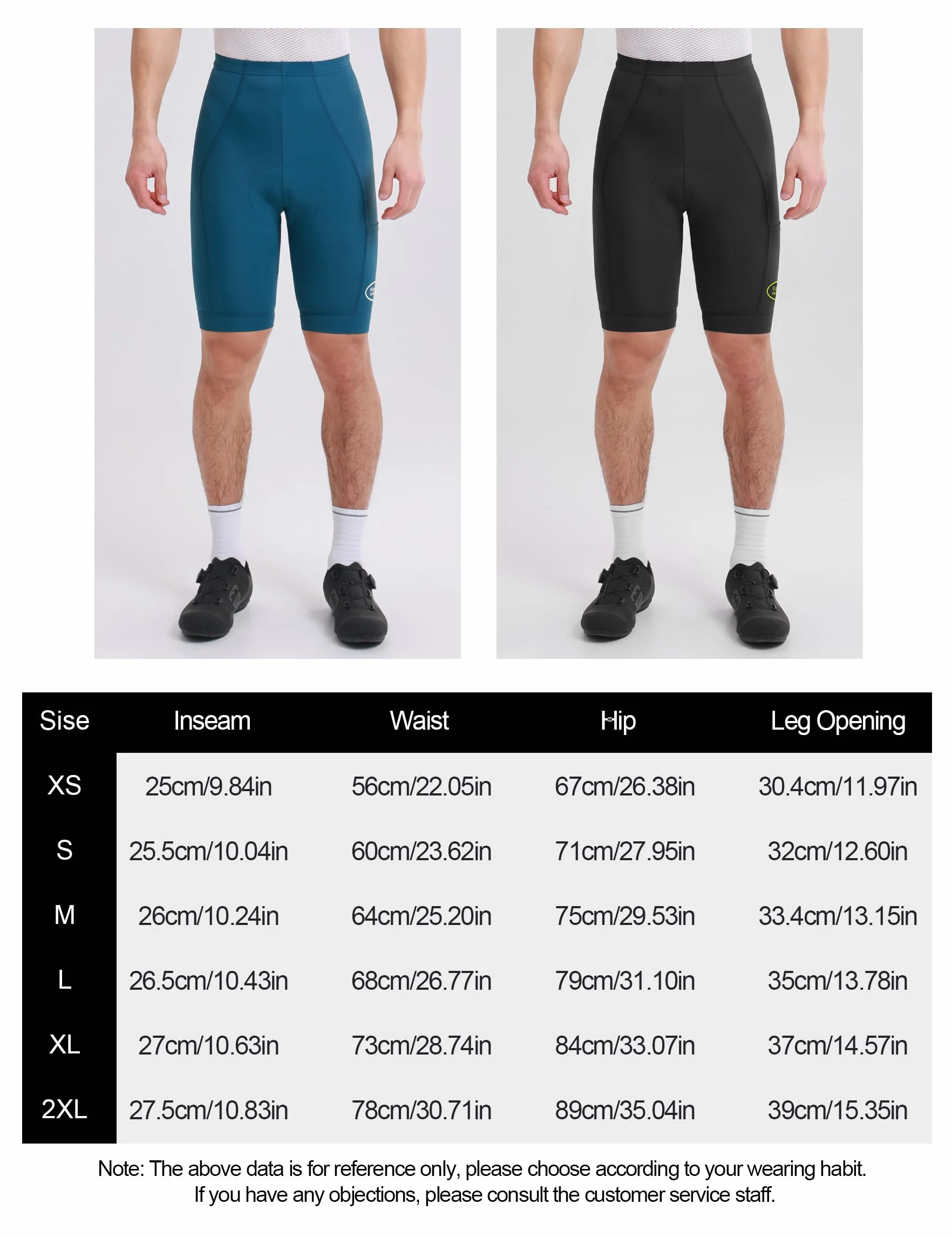 INBIKE Cuissard Cyclisme Homme Rembourré Gel Poches Côtés VTT Vélo Route YZ572
