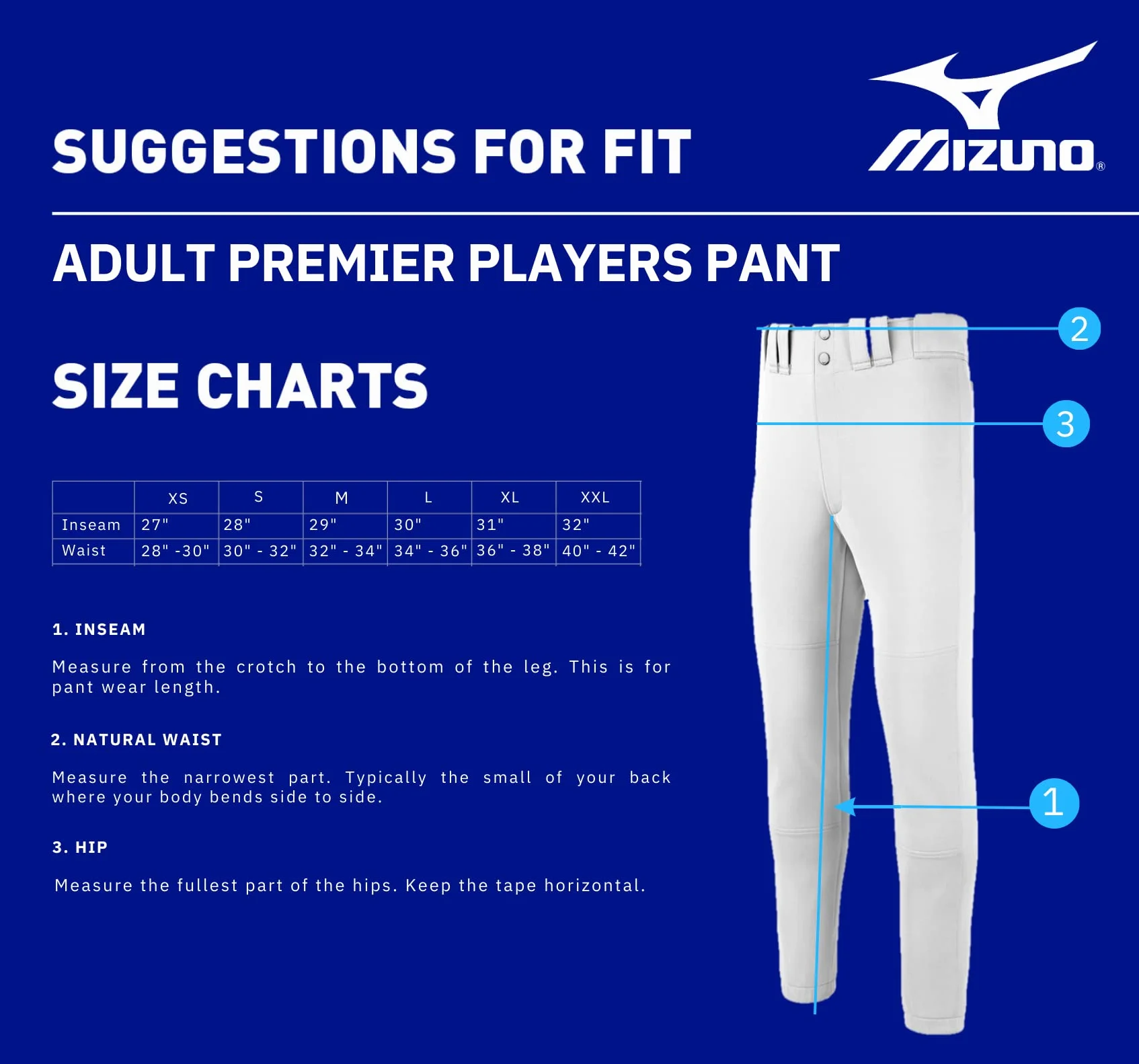 Mizuno Premier Players Pantalon Gris Taille L Homme