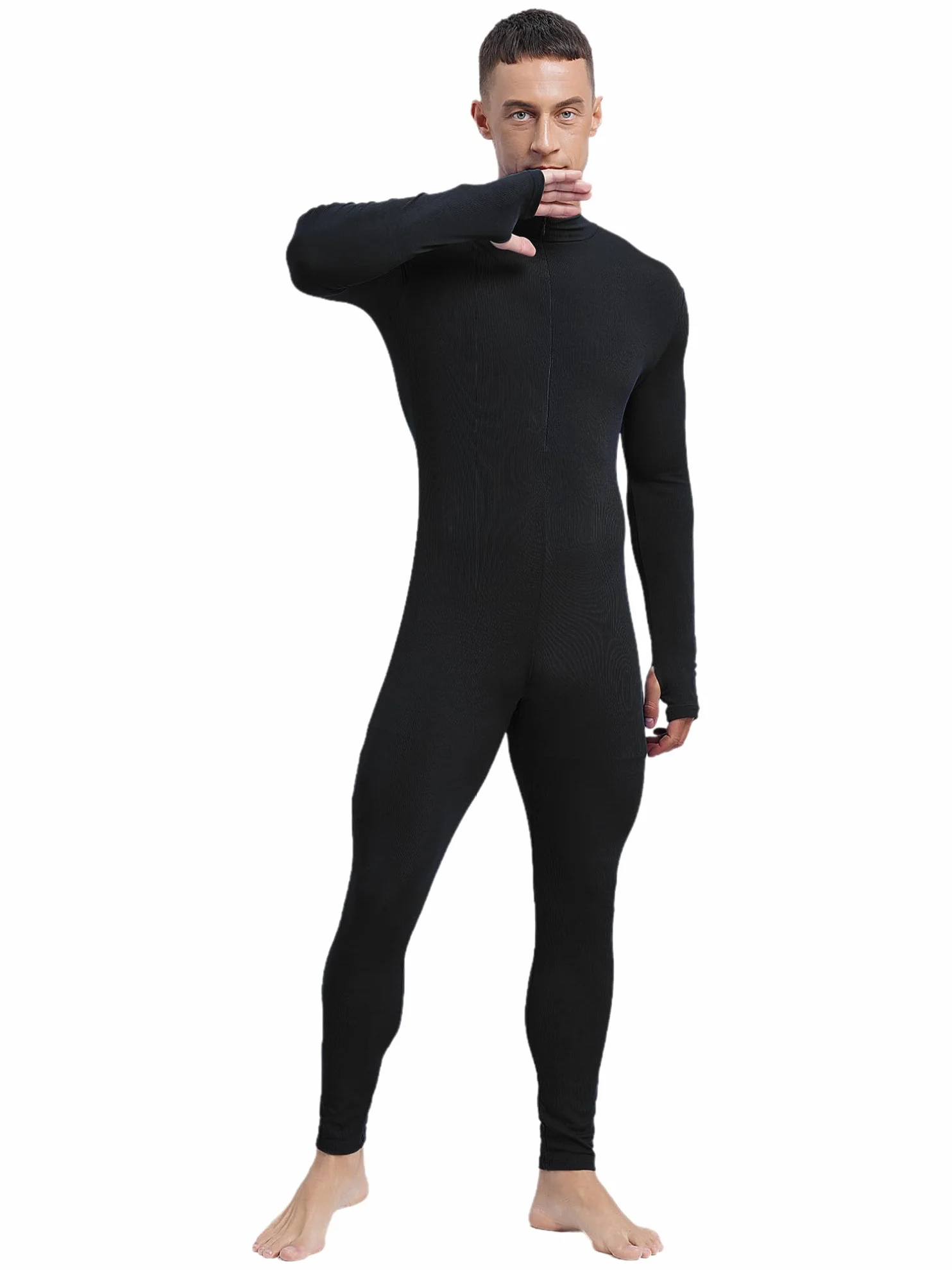 Justaucorps Danse Manches Longues Unitard Combinaison Gymnastique Maillot de Corps Sport Fitness Body Gym