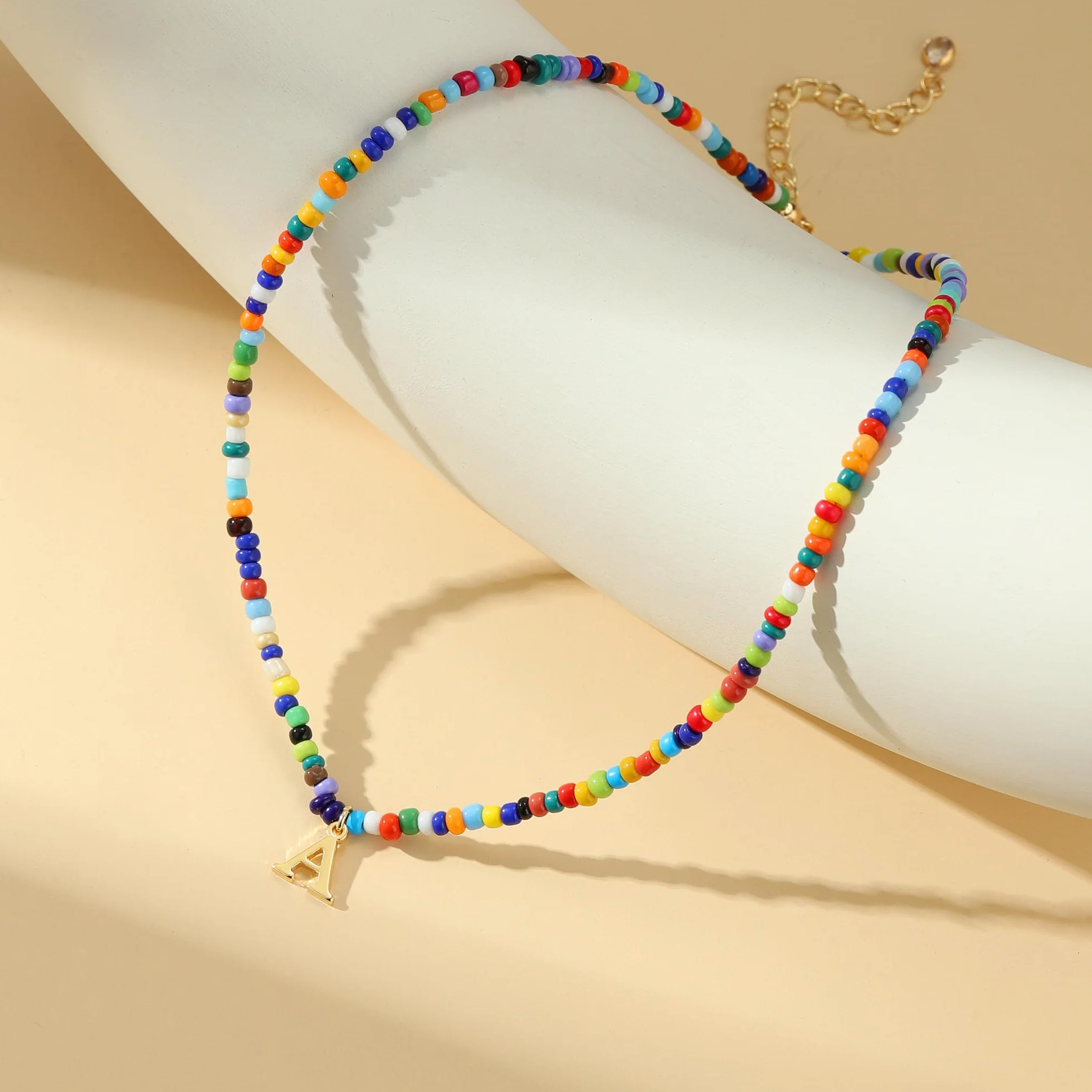 Collier Perle Personnalisé Fait à la Main Y2k Bohème pour Fille Femme Adolescentes