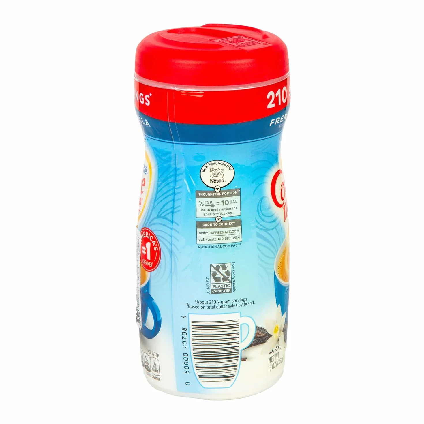 Coffee-Mate, French Vanilla Powdered Coffee Creamer, 15oz Canister (Pack of 3)