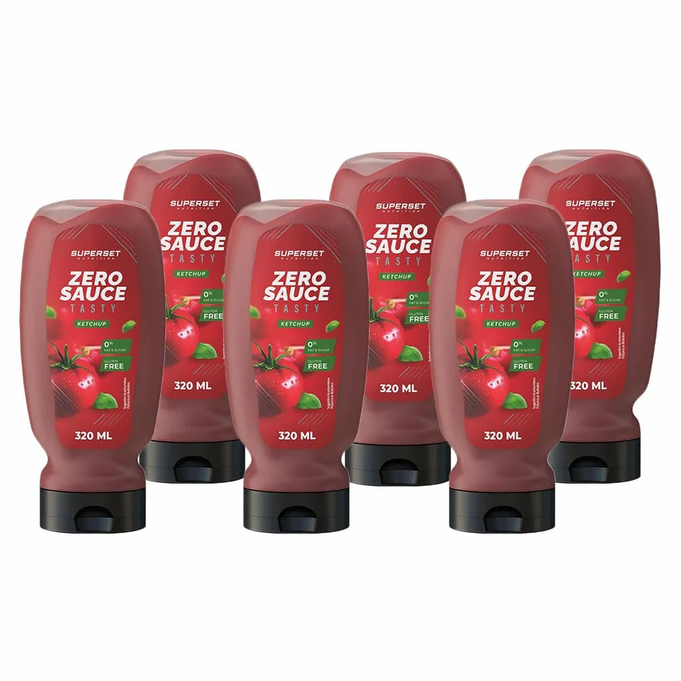 SUPERSET NUTRITION | Tasty Zero Sauce (6x320ml) | Sauces zéro | Sauces zéro calorie ultra gourmandes, Ketchup