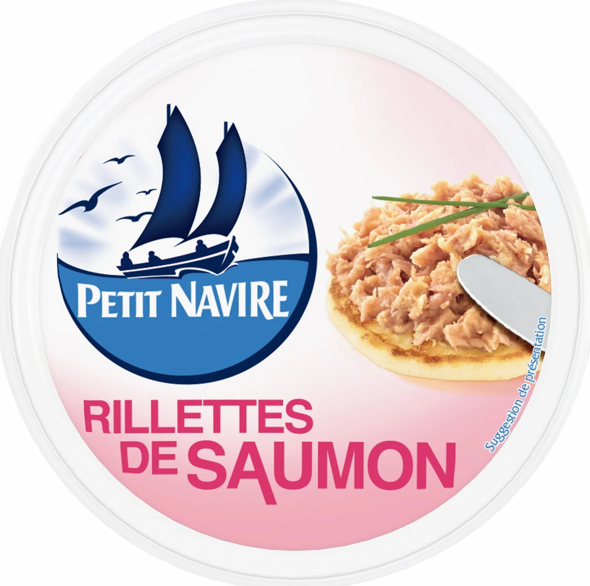 Petit Navire Rilllettes de saumon 125 g - Lot de 4