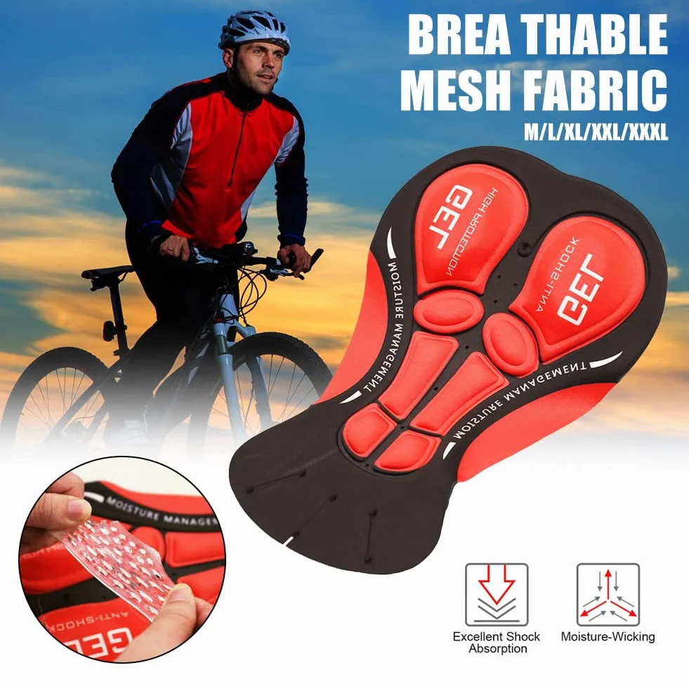 Caleçon de cyclisme homme antidérapant rembourré 3D respirant séchage rapide