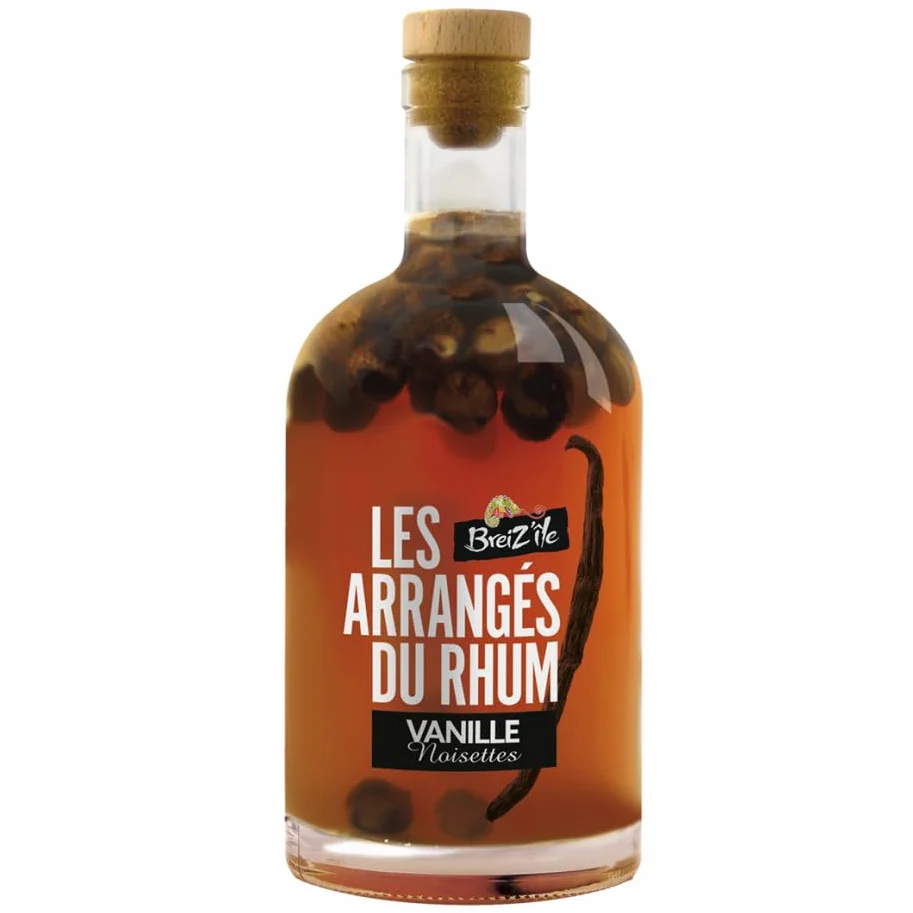 Breiz'Ile - Les arrangés du rhum - Vanille/Noisette - Punch au rhum - 28,0% Vol. 70cl