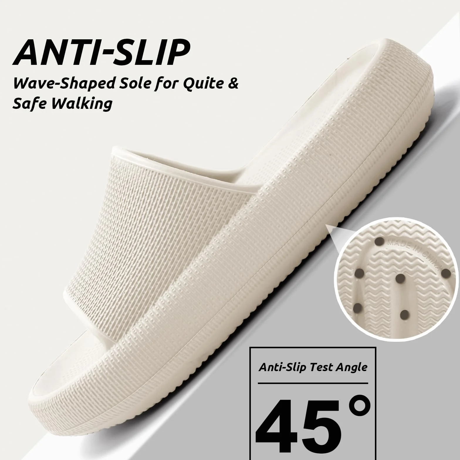 Claquettes Femme Antidérapant Semelle Épaisse Amorti Tongs Sandales Confortable Piscine Plage Maison