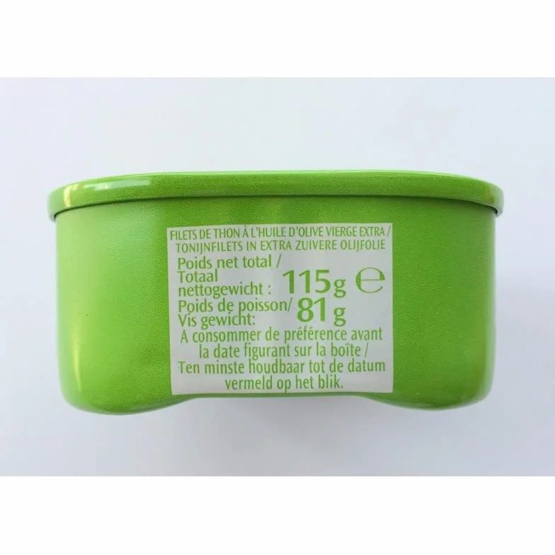 SAUPIQUET - Filets Thon Huile Olive Vierge Extra 115G - Lot De 4