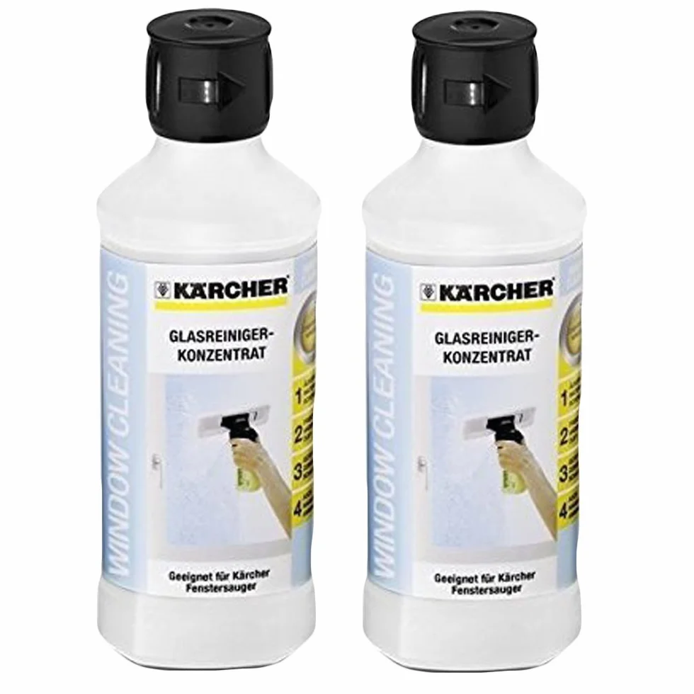 Karcher RM500 Lot de 2 nettoyants concentrés pour vitres 500 ml