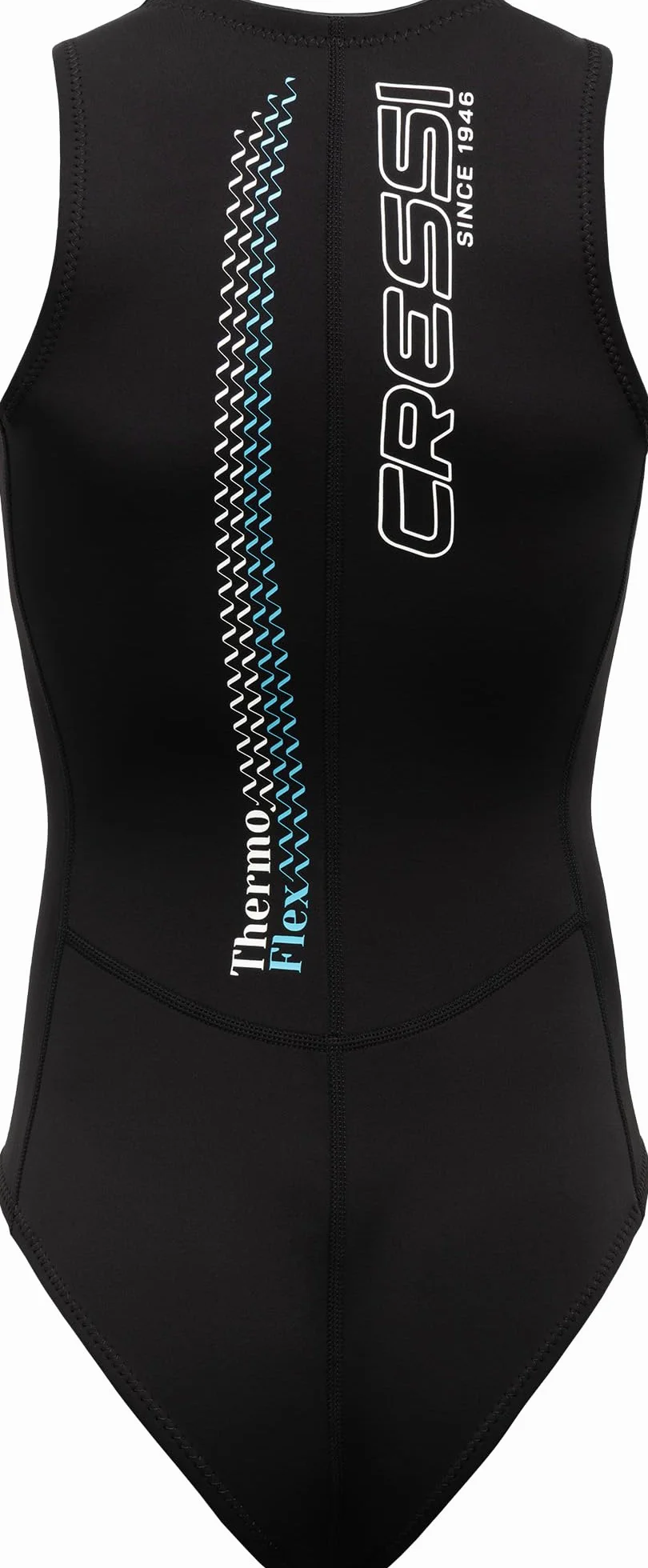 CRESSI Thermoflex Lady Swimsuit Maillot de Bain Femme Néoprène 2 mm Natation Snorkeling AquaFitness Noir/Aiguemarine