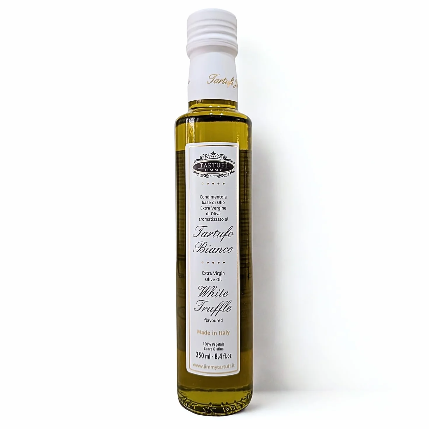 Assaisonnement à la Truffe Blanche de Qualité à base d’Huile d’Olive Extra Vierge Italien - 250ml | Gourmet Italien