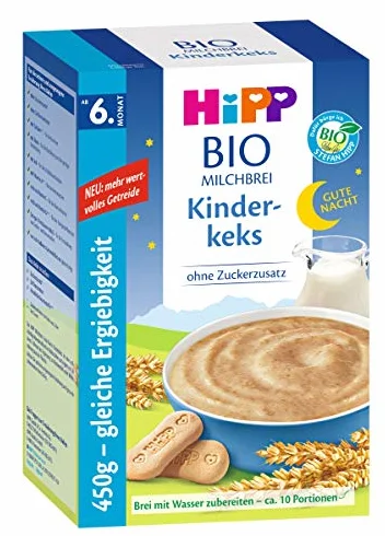 Bouillie Bonne-Nuit Hipp Biscuits pour enfants à partir de 6 mois, 450g, 2 pcs (2 x 450g)